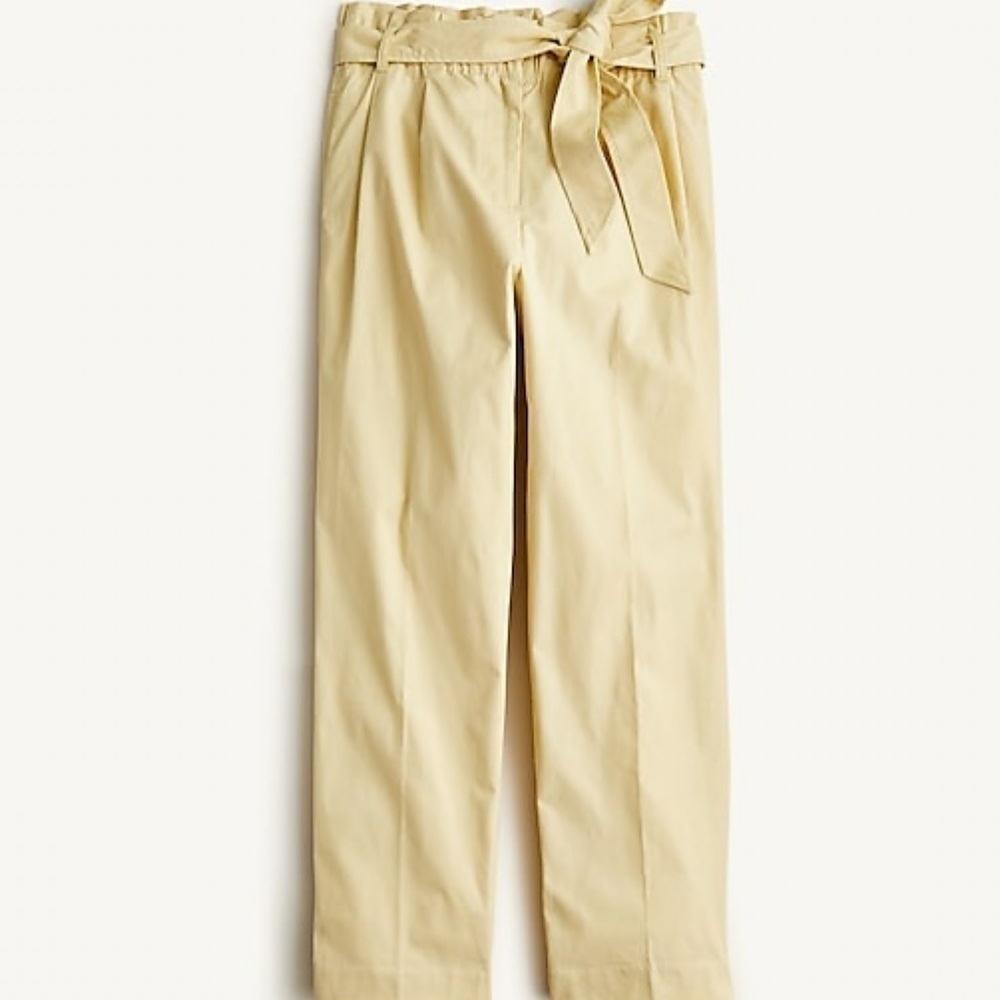 Nwot J Crew Rip Stop Pants Tie Waist Cotton
